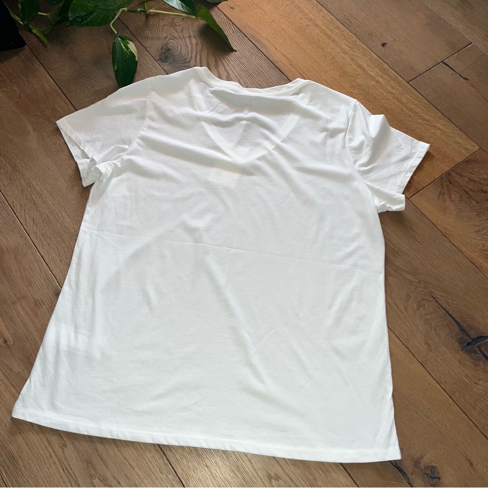 Quince NWT Women’s Cotton Modal V Neck Tee white XL - Picture 7 of 9